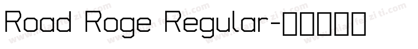 Road Roge Regular字体转换